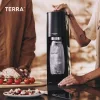 SODASTREAM TERRA MEGAPACK SZÓDAKÉSZÍTŐ SZETT CO₂-PALACKKAL, 2×1 L PALACK, FEKETE