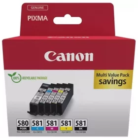   CANON PGI-580/CLI-581 BCMY (11ML+4X5,6ML) EREDETI 5-IN-1 MULTIPACK (2078C007)