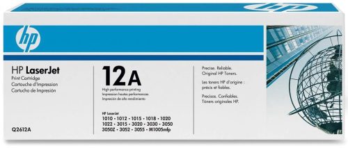 HP Q2612A NO.12A FEKETE (2K) EREDETI LEÉRTÉKELT TONER (Q2612A) ZACSKÓBAN