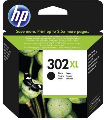 HP F6U68AE NO.302XL FEKETE (8,5ML) EREDETI TINTAPATRON (F6U68AE)