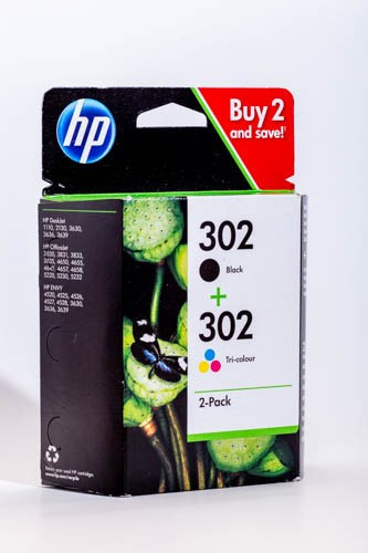 HP X4D37AE NO.302 (3,5ML+4ML) F6U68AE+F6U67AE FEKETE/SZÍNES EREDETI MULTIPACK (X4D37AE)