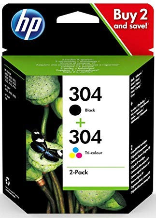 HP 3JB05AE NO.304 FEKETE/SZÍNES N9K06AE+N9K05AE (2X2ML) EREDETI MULTIPACK (3JB05AE)