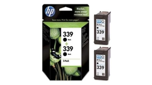 HP C9504EE NO.339 (2X25ML) FEKETE EREDETI DUOPACK (C9504EE) LEÉRTÉKELT (LEJÁRAT 2019)