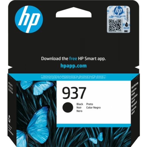 HP 4S6W5NE NO.937 FEKETE (1.45K) EREDETI TINTAPATRON