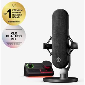  STEELSERIES ALIAS PRO KIT, XLR MICROPHONE + STREAM MIXER (61597)