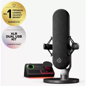   STEELSERIES ALIAS PRO KIT, XLR MICROPHONE + STREAM MIXER (61597)