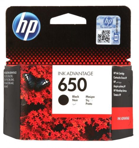 HP CZ101AE NO.650 FEKETE (6,5ML) EREDETI TINTAPATRON (CZ101AE)