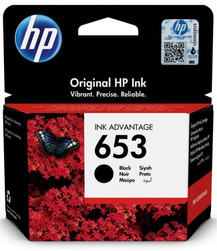 HP 3YM75AE NO.653 FEKETE (6ML) EREDETI TINTAPATRON (3YM75AE)
