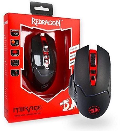 REDRAGON M690 MIRAGE WIRELESS GAMER EGÉR, FEKETE