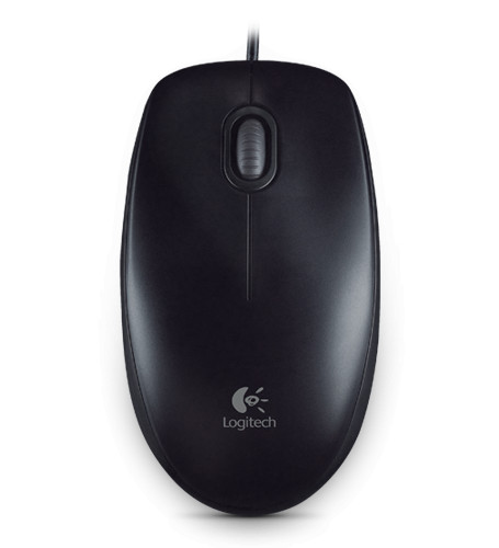 LOGITECH B100 OPTIKAI VEZETÉKES EGÉR, FEKETE (910-003357)