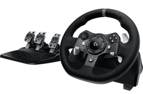 LOGITECH G920 DRIVING FORCE, KORMÁNYKERÉK+PEDÁL, XBOX/XBOX ONE/PC, FEKETE