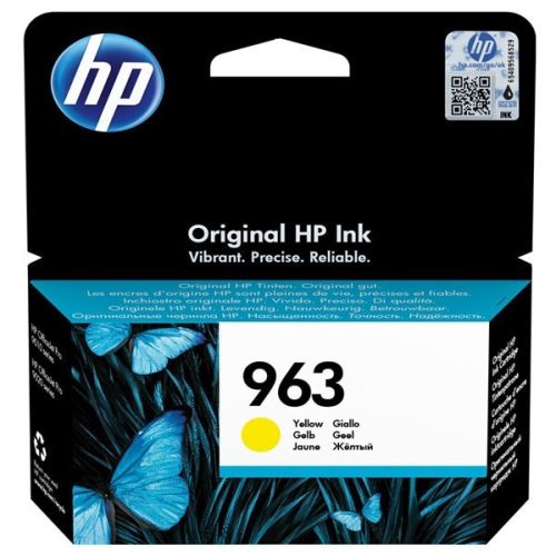 HP 3JA25AE NO.963 SÁRGA (10,7ML) EREDETI TINTAPATRON (3JA25AE)