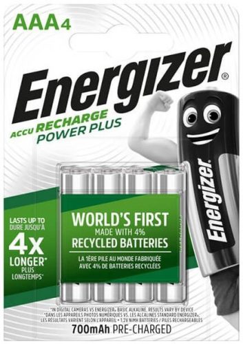 ENERGIZER POWER PLUS AAA (LR03/HR03) 700mAh NiMh AKKU 4DB/CSOM