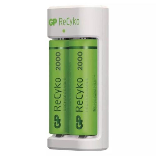 GP RECYKO E211 USB-s AKKUTÖLTŐ + 2DB 2000mAh AA AKKU