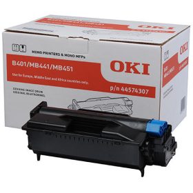   OKI B401/MB441/MB451 44574307 (25K) FEKETE EREDETI DOBEGYSÉG