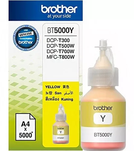 BROTHER BT-5000 (DCP-T300,DCP-T500W) (5K) SÁRGA EREDETI TINTA (BT5000Y)