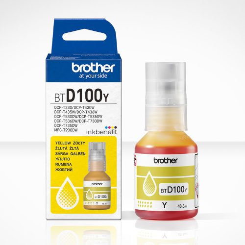 BROTHER BTD100 (5K) SÁRGA EREDETI TINTA (BTD100Y)