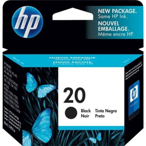 HP C6614D NO.20 FEKETE EREDETI TINTAPATRON (C6614D)