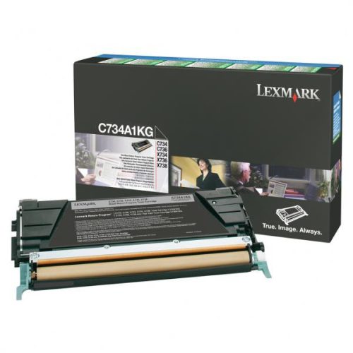 LEXMARK C734A1KG (6K) RETURN FEKETE EREDETI TONER (C734A1KG)