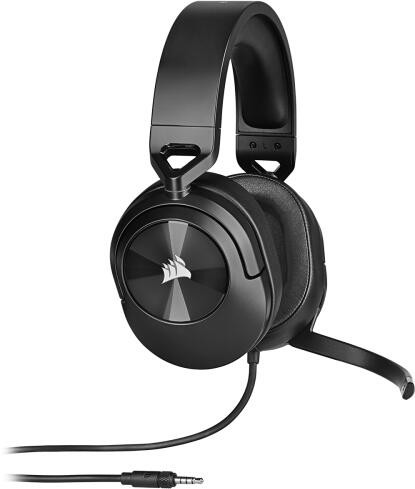CORSAIR HS55 SURROUND VEZETÉKES GAMER HEADSET, FEKETE (CA-9011265-EU) (SÉRÜLT DOBOZ)