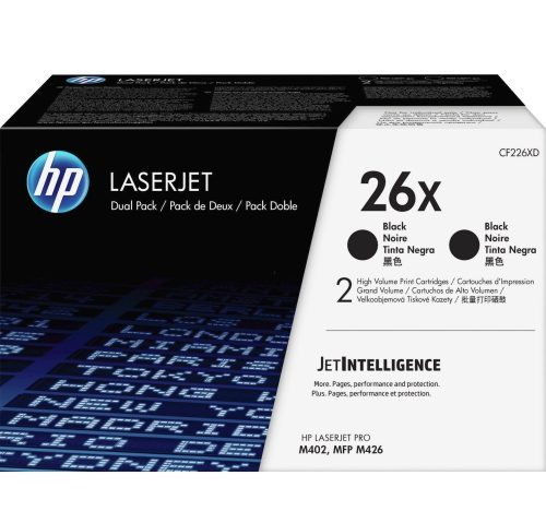 HP CF226XD NO.26XD FEKETE (2X9K) EREDETI DUOPACK (CF226XD)