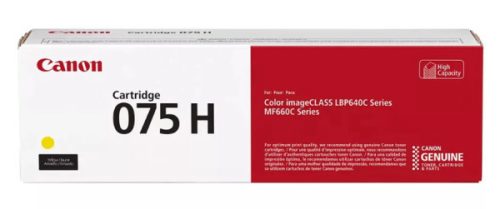 CANON CRG-075H SÁRGA (2,5K) EREDETI TONER (6366C002)