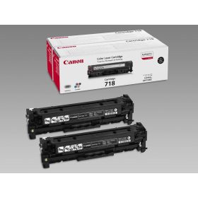   CANON CRG-718 FEKETE (2X3,4K) DUPLA PACK EREDETI TONER (2662B005)