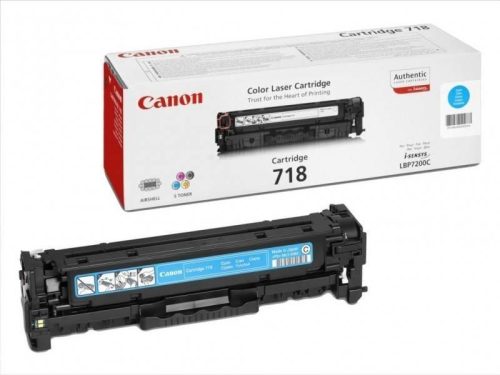 CANON CRG-718 CIÁN (2,9K) EREDETI TONER (2661B002)