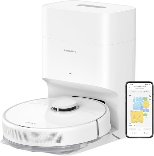 DREAME D10 PLUS GEN2 ROBOTPORSZÍVÓ FELMOSÓVAL, AUTOMATIKUS PORÜRÍTÉSSEL, FEHÉR (RLD32GD)
