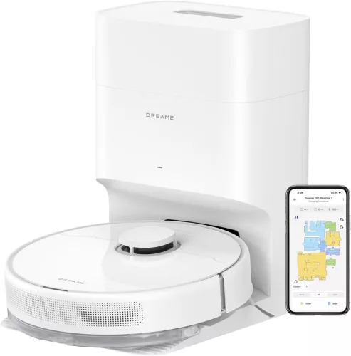 DREAME D10 PLUS GEN2 ROBOTPORSZÍVÓ FELMOSÓVAL, AUTOMATIKUS PORÜRÍTÉSSEL, FEHÉR (RLD32GD)