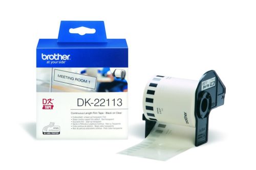 BROTHER DK-22113 ÁTLÁTSZÓ ÖNTAPADÓS 62MMX15,24M EREDETI FILMSZALAG TEKERCSBEN (DK22113)