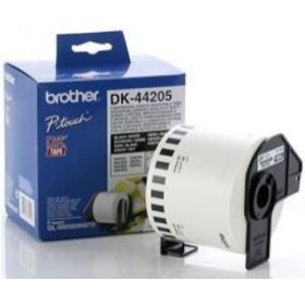   BROTHER DK-44605 SÁRGA ALAPON FEKETE, 62MMX30,48M ÖNTAPADÓS/ELTÁVOLÍTHATÓ EREDETI PAPÍRSZALAG TEKERCSBEN (DK44605)