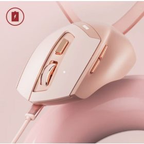 INPHIC DR8 WIRELESS/BLUETOOTH EGÉR, MILK TEA PINK