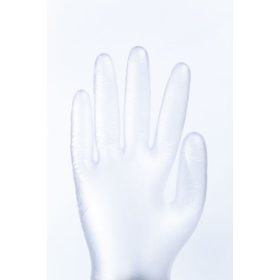   GUMIKESZTYŰ (VINYL) MÉRET: XL, PÚDEREZETT, ÁTLÁTSZÓ 2DB