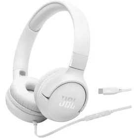 JBL TUNE 520C USB-C VEZETÉKES FEJHALLGATÓ, FEHÉR