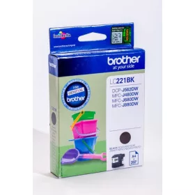 BROTHER LC221 FEKETE EREDETI TINTAPATRON (LC221BK)