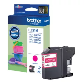   BROTHER LC221 MAGENTA EREDETI TINTAPATRON LEÉRTÉKELT (LC221M)
