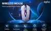 INPHIC M6P WIRELESS EGÉR, MECHA STYLE, KÉK-FEHÉR