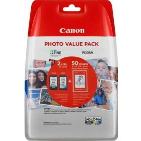 CANON PG-545XL/CL-546XL FEKETE/SZÍNES (15ML+13ML) +50DB 10x15CM FOTÓPAPÍR EREDETI MULTIPACK (8286B0