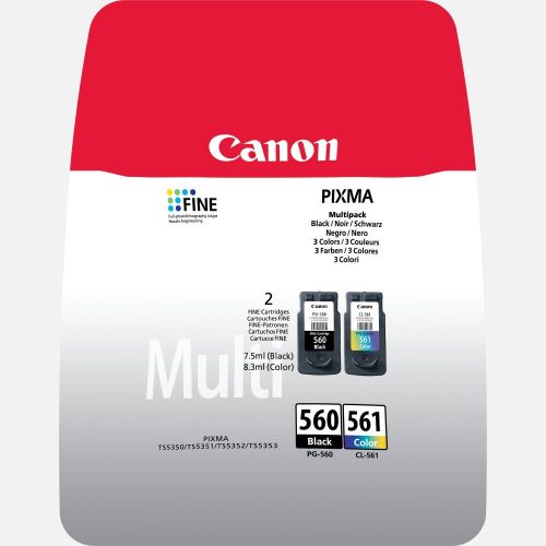 CANON PG-560XL/CL-561XL FEKETE/SZÍNES (14,3ML+12,2ML) +50DB 10x15CM FOTÓPAPÍR EREDETI MULTIPACK (37