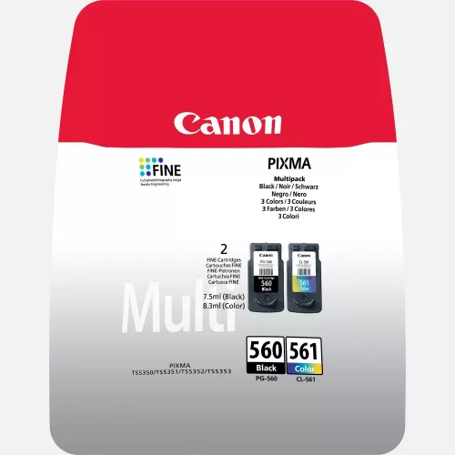 CANON PG-560XL/CL-561XL FEKETE/SZÍNES (14,3ML+12,2ML) +50DB 10x15CM FOTÓPAPÍR EREDETI MULTIPACK (37