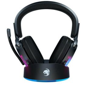   ROCCAT SYN MAX AIR WIRELESS RGB HEADSET + DOKKOLÓ, FEKETE (ROC-14-155-02)