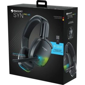   ROCCAT SYN PRO AIR WIRELESS GAMING HEADSET, FEKETE (ROC-14-150-02)