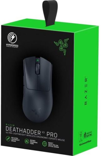 RAZER DEATHADDER V3 PRO WIRELESS GAMER EGÉR, FEKETE (RZ01-04630100-R3G1)