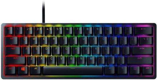 RAZER HUNTSMAN MINI GAMER BILLENTYŰZET, RED SWITCH, US LAYOUT, FEKETE (RZ03-03390200-R3M1)