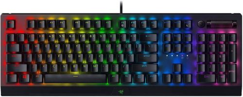 RAZER BLACKWIDOW V3 MECHANIKUS GAMER BILLENTYŰZET, GREEN SWITCH, US LAYOUT (RZ03-03540100-R3M1)(DOBOZ SÉRÜLT)