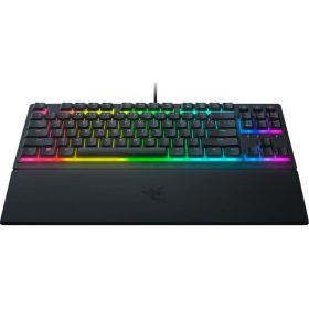   RAZER ORNATA V3 TENKEYLESS MECHANIKUS VEZETÉKES GAMER BILLENTYŰZET, RGB, US LAYOUT (RZ03-04880100-R3M1)