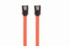 SATA ADATKÁBEL PIROS 0.3M