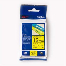   BROTHER TZe-631 SÁRGA ALAPON FEKETE LAMINÁLT 12MM/8M EREDETI SZALAG (TZE631)