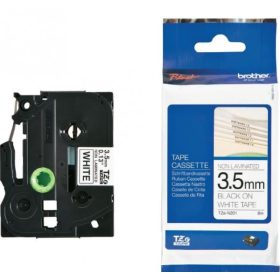   BROTHER TZE-N201 FEHÉR ALAPON FEKETE NEM LAMINÁLT 3,5MM/8M EREDETI SZALAG (TZEN201)
